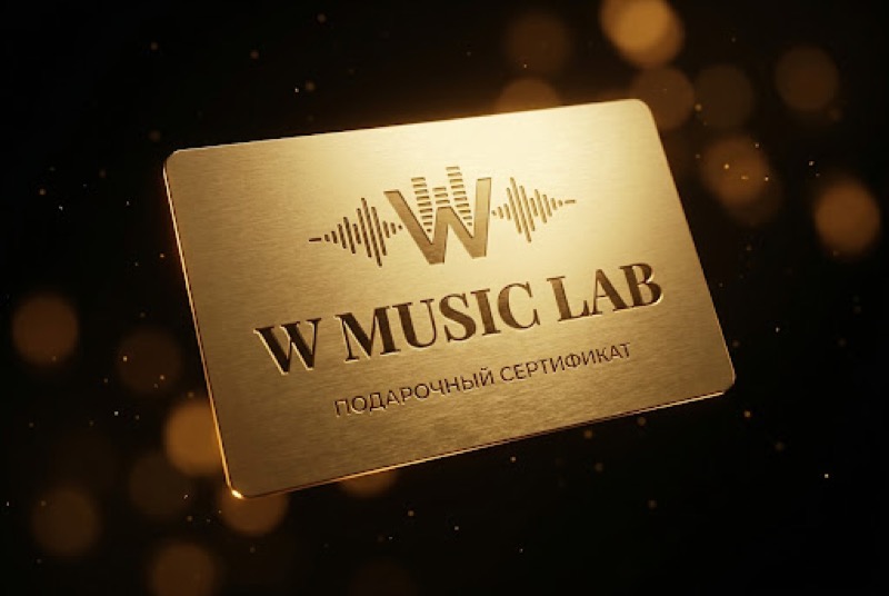Подарочный сертификат W Music Lab — золотая карта